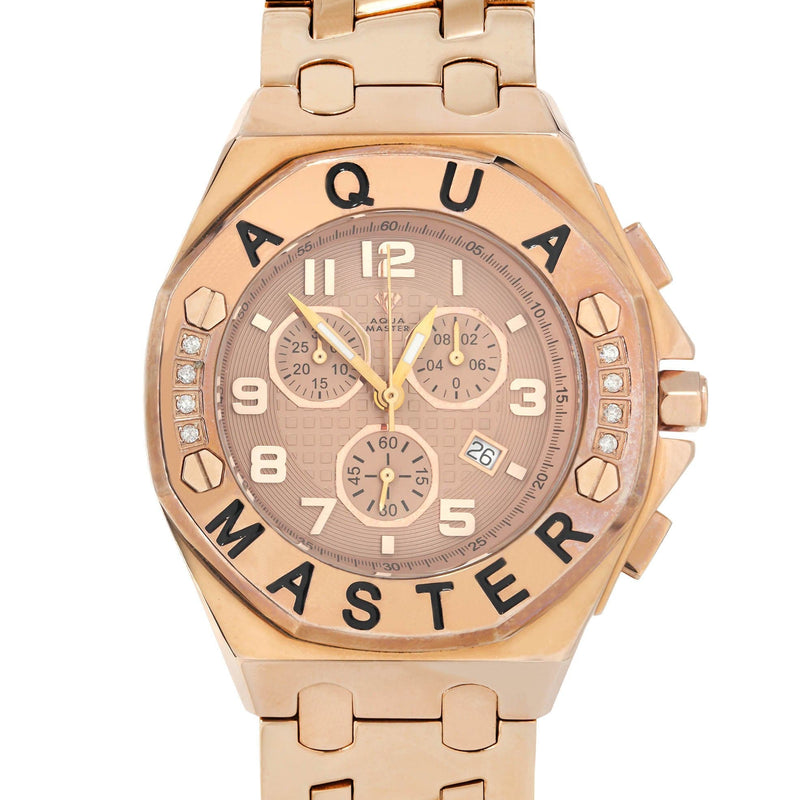 Mens Rose Gold Tone Diamond Watch | Appx. 0.8 Carats