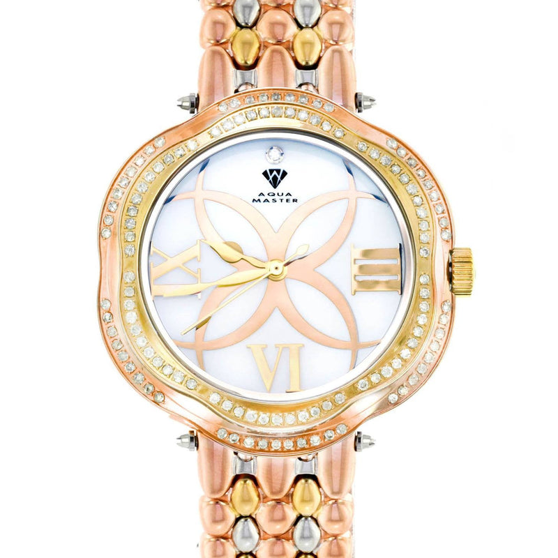Womens Rose Gold Tone Diamond Watch | Appx 0.86 Carats