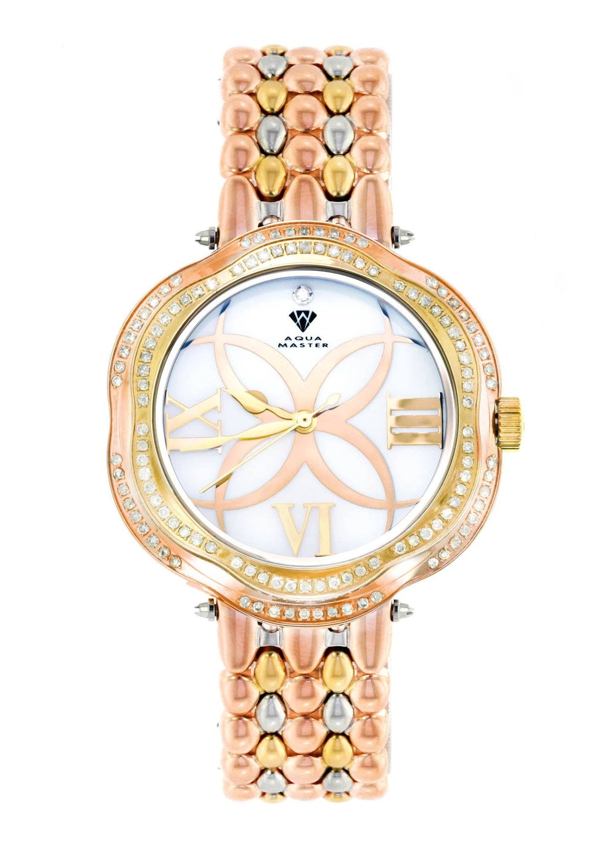 Womens Rose Gold Tone Diamond Watch | Appx 0.86 Carats