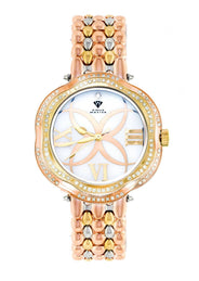 Womens Rose Gold Tone Diamond Watch | Appx 0.86 Carats