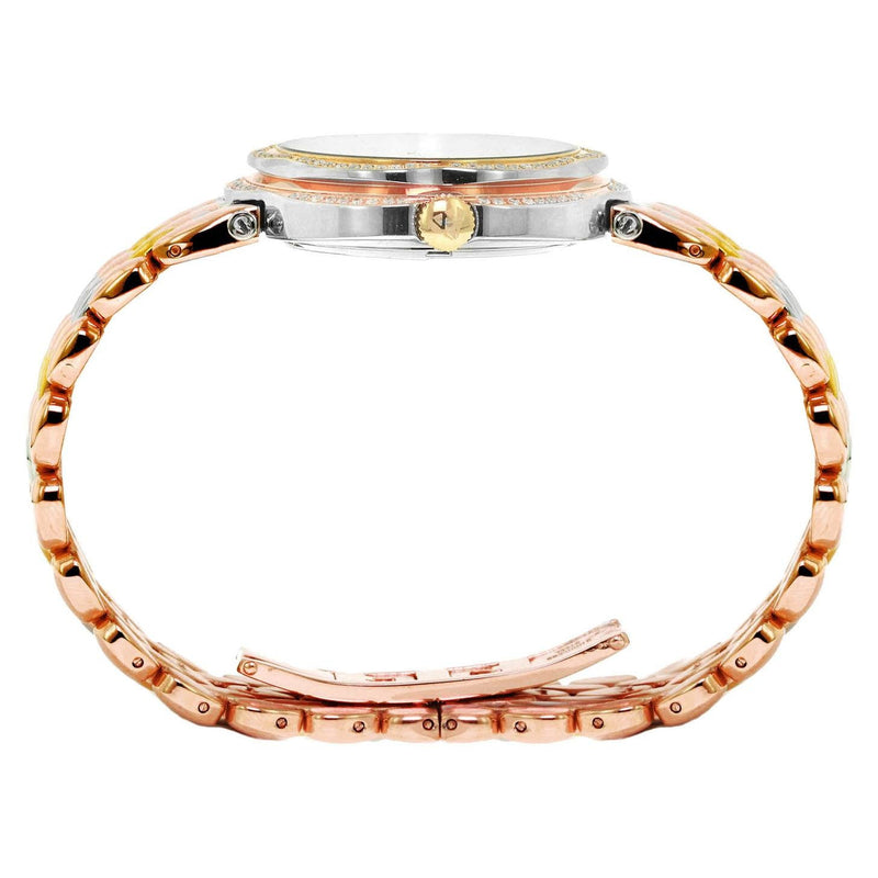 Womens Rose Gold Tone Diamond Watch | Appx 0.86 Carats