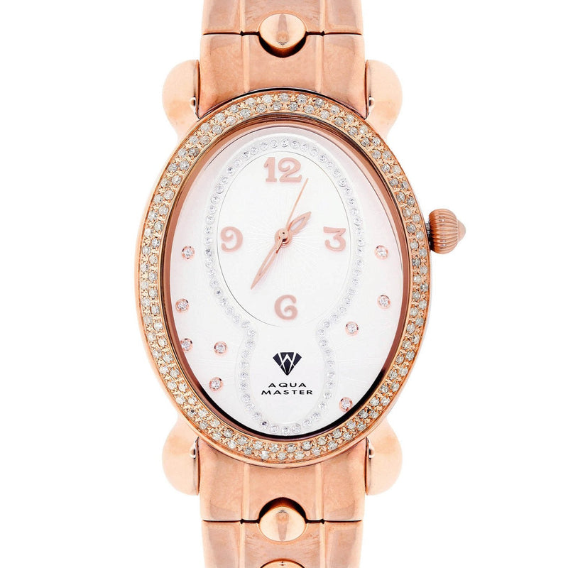 Womens Rose Gold Tone Diamond Watch | Appx 1.02 Carats