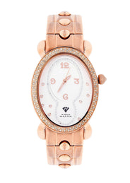 Womens Rose Gold Tone Diamond Watch | Appx 1.02 Carats