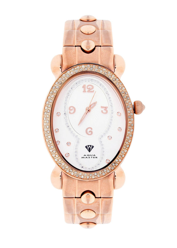 Womens Rose Gold Tone Diamond Watch | Appx 1.02 Carats