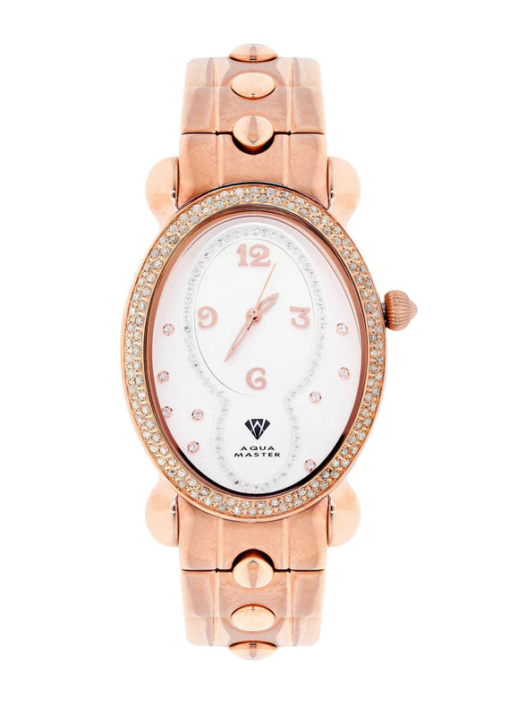 Womens Rose Gold Tone Diamond Watch | Appx 1.02 Carats