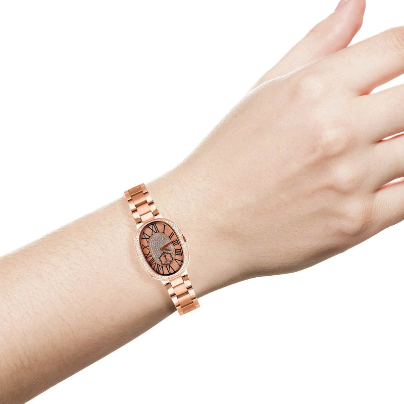 Womens Rose Gold Tone Diamond Watch | Appx 0.7 Carats