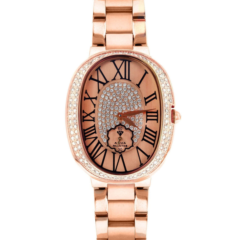 Womens Rose Gold Tone Diamond Watch | Appx 0.7 Carats