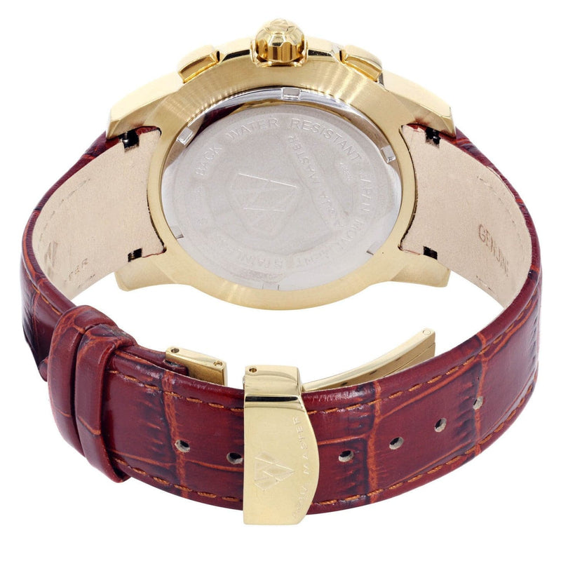 Mens Yellow Gold Tone Diamond Watch | Appx. 0.2 Carats