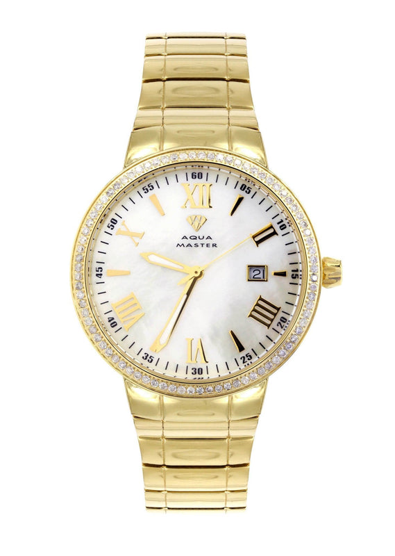Mens Yellow Gold Tone Diamond Watch | Appx. 1.27 Carats
