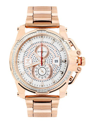 Mens Rose Gold Tone Diamond Watch | Appx. 0.24 Carats