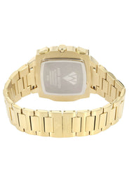 Mens Yellow Gold Tone Diamond Watch | Appx. 0.28 Carats
