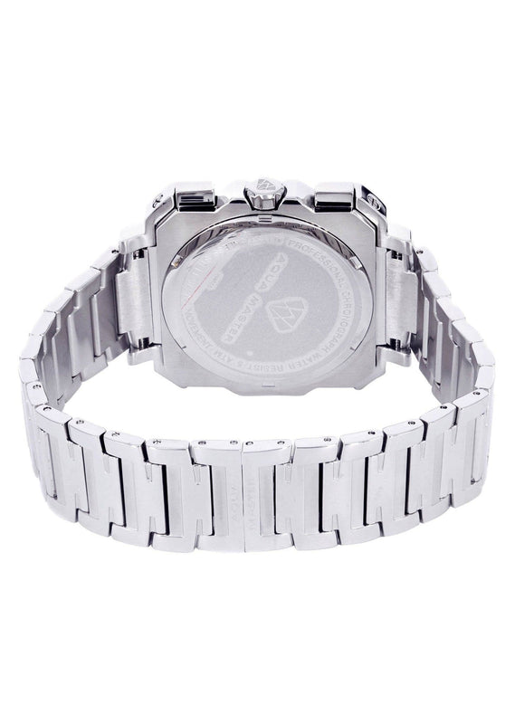Mens White Gold Tone Diamond Watch | Appx. 0.25 Carats