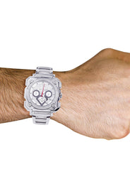 Mens White Gold Tone Diamond Watch | Appx. 0.25 Carats