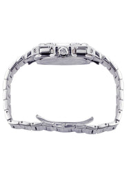 Mens White Gold Tone Diamond Watch | Appx. 0.25 Carats