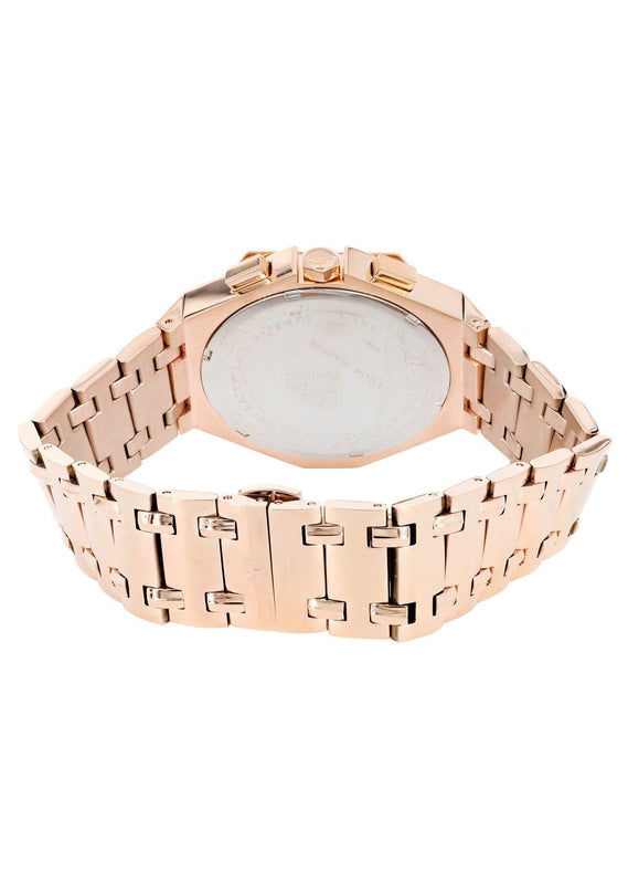 Mens Rose Gold Tone Diamond Watch | Appx. 0.245 Carats