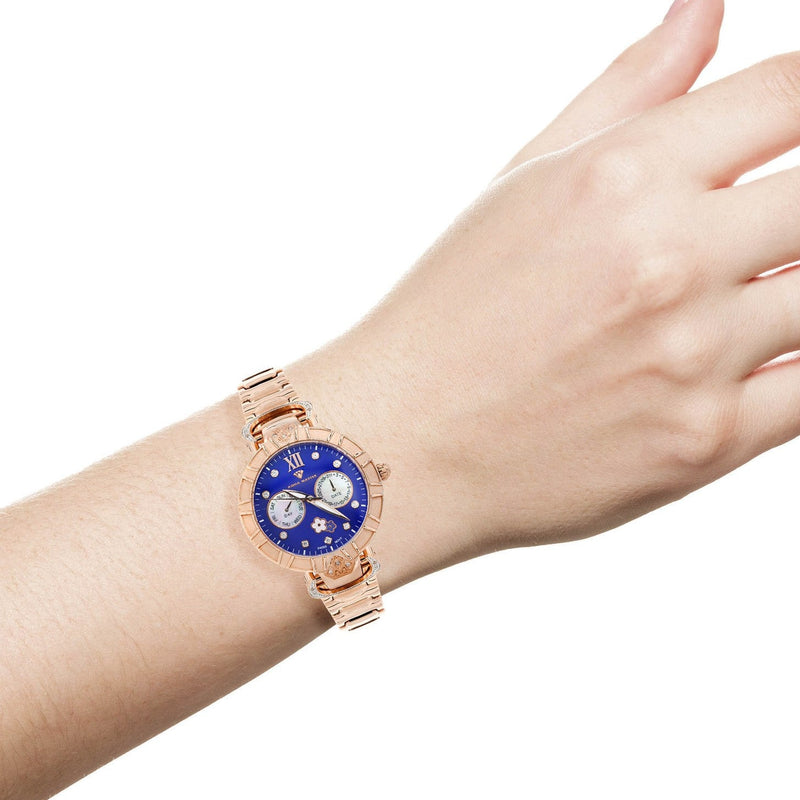 Womens Rose Gold Tone Diamond Watch | Appx 0.4 Carats