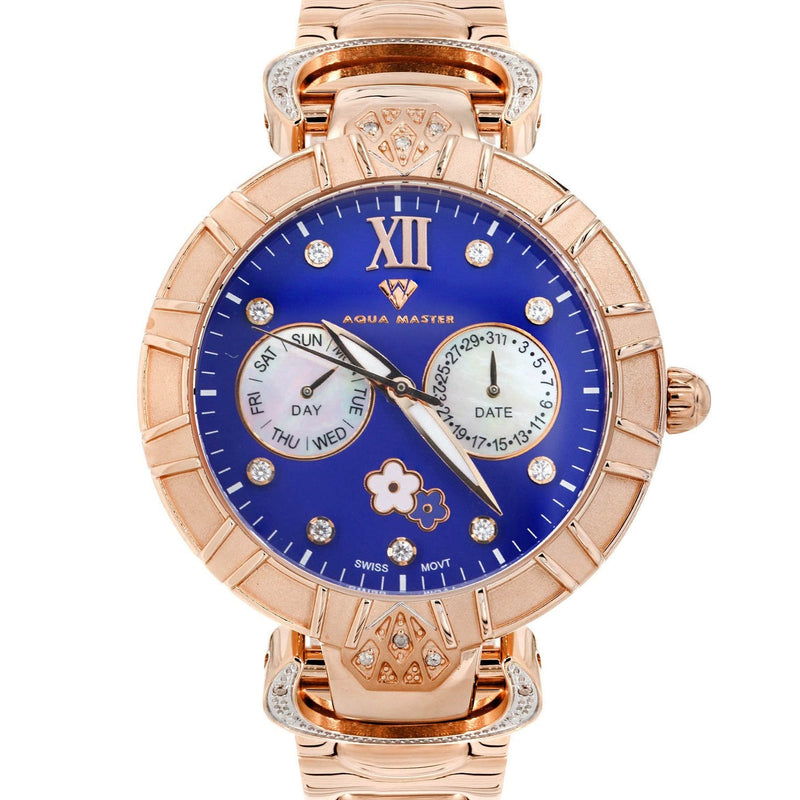 Womens Rose Gold Tone Diamond Watch | Appx 0.4 Carats