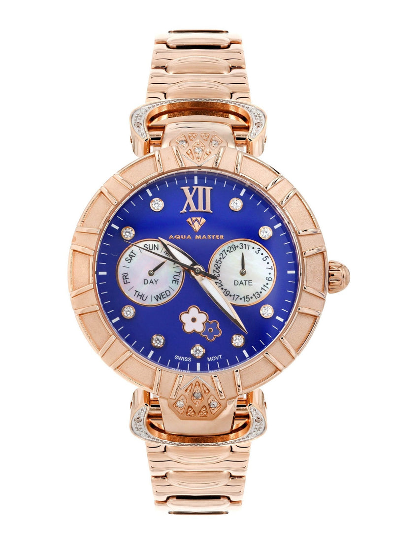 Womens Rose Gold Tone Diamond Watch | Appx 0.4 Carats