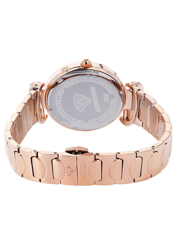 Womens Rose Gold Tone Diamond Watch | Appx 0.15 Carats