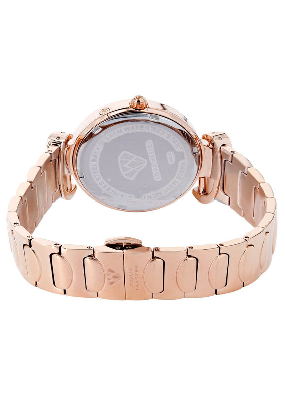 Womens Rose Gold Tone Diamond Watch | Appx 0.15 Carats