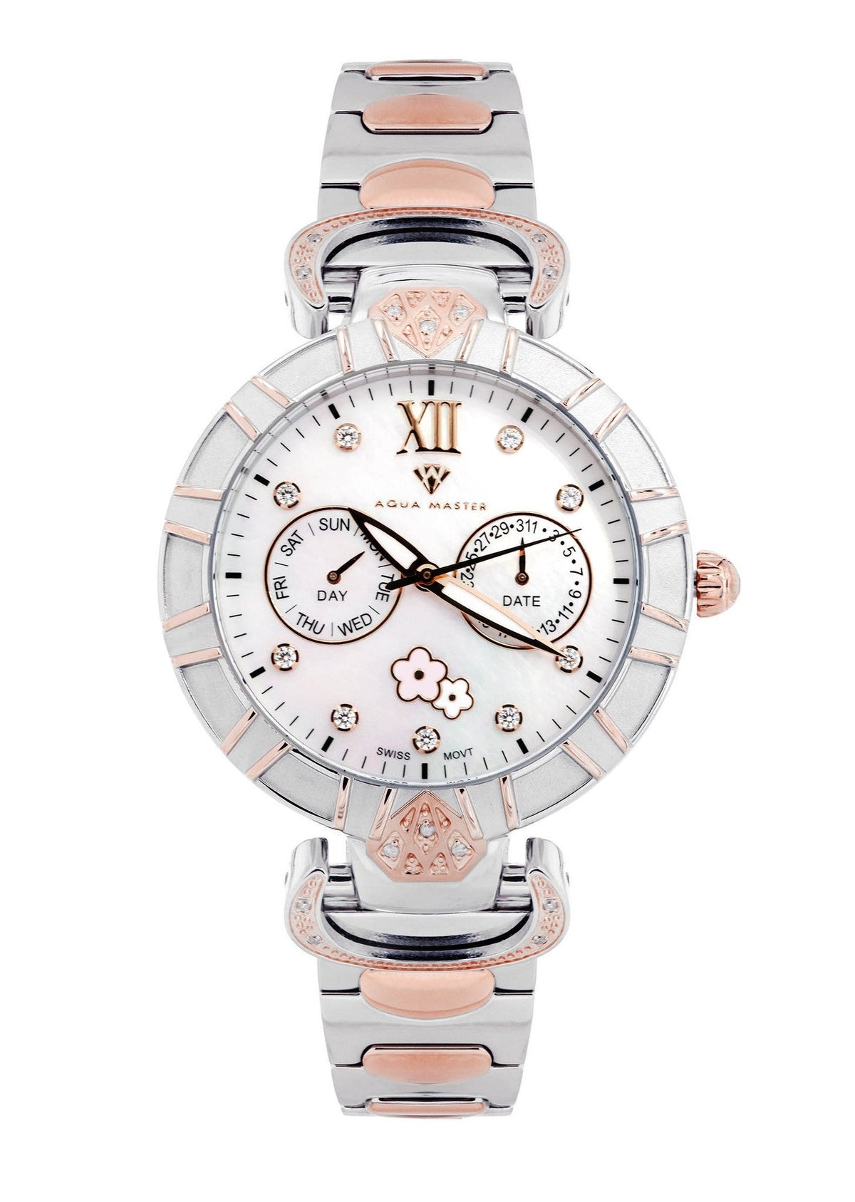 Womens Rose Gold Tone Diamond Watch | Appx 0.14 Carats