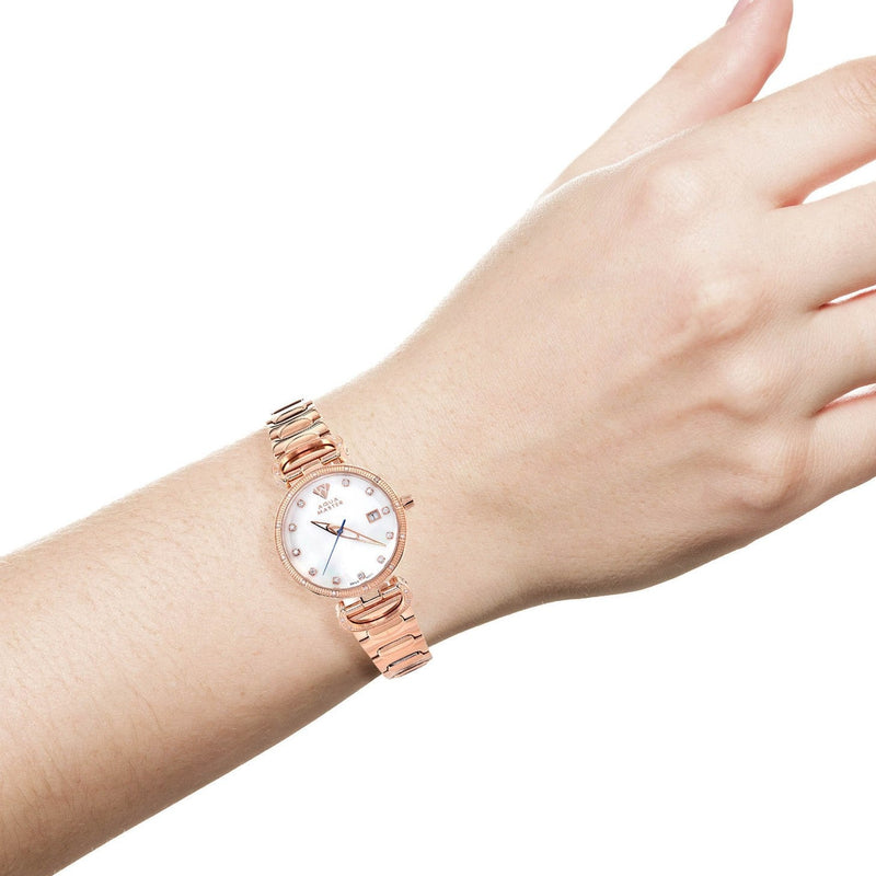 Womens Rose Gold Tone Diamond Watch | Appx 0.3 Carats