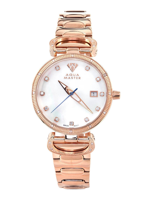 Womens Rose Gold Tone Diamond Watch | Appx 0.3 Carats