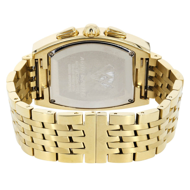 Mens Yellow Gold Tone Diamond Watch | Appx. 3.5 Carats