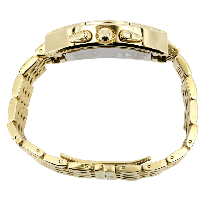 Mens Yellow Gold Tone Diamond Watch | Appx. 3.5 Carats