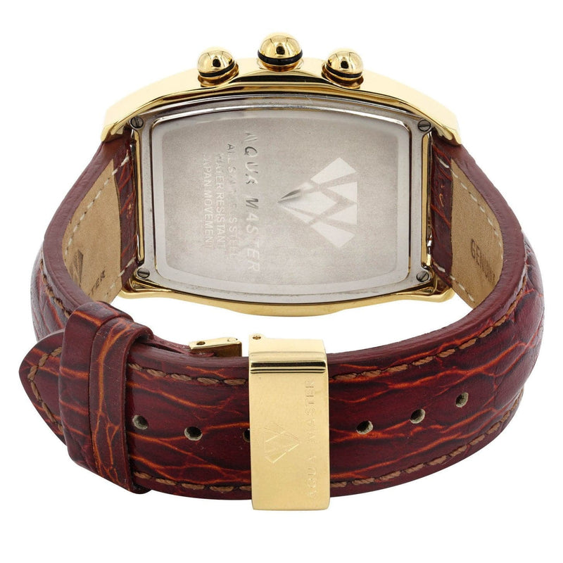 Mens Yellow Gold Tone Diamond Watch | Appx. 2.5 Carats