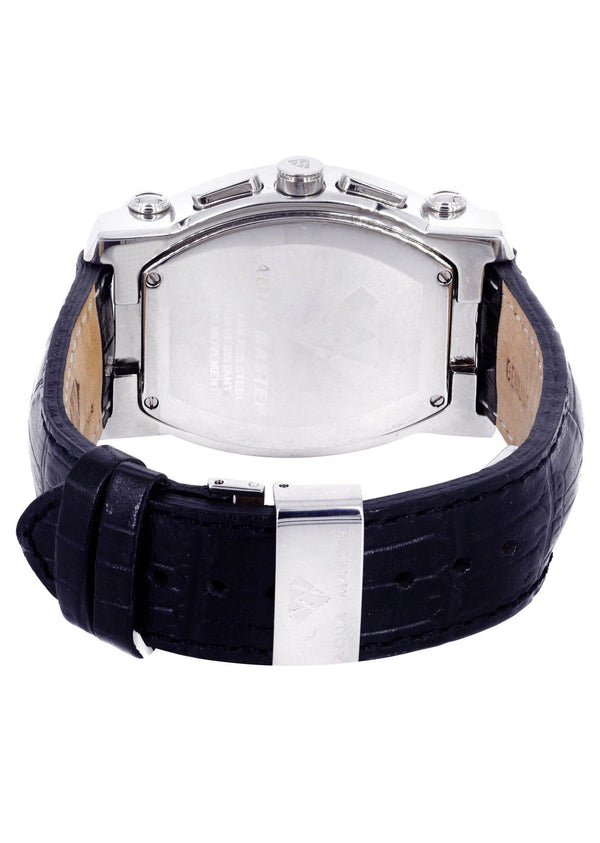 Mens White Gold Tone Diamond Watch | Appx. 2.51 Carats