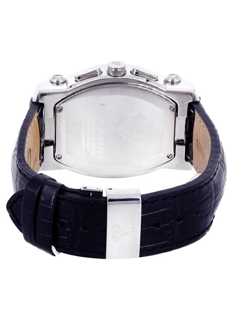 Mens White Gold Tone Diamond Watch | Appx. 2.51 Carats