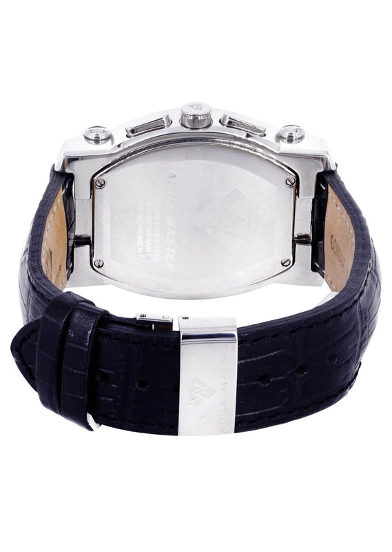 Mens White Gold Tone Diamond Watch | Appx. 2.51 Carats