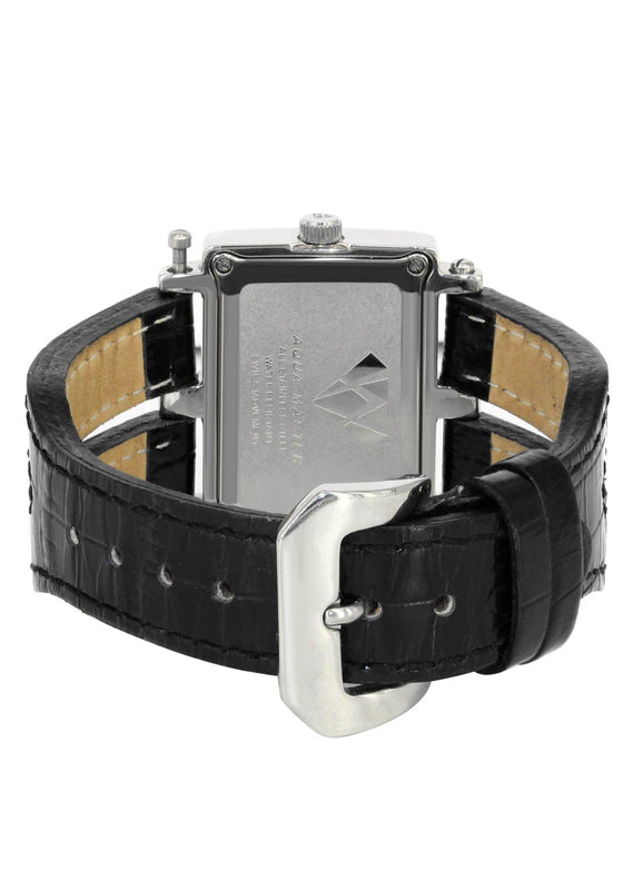Mens White Gold Tone Diamond Watch | Appx. 1 Carats