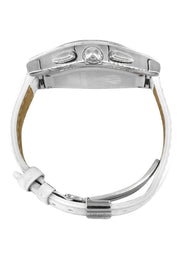 Mens White Gold Tone Diamond Watch | Appx. 1.25 Carats