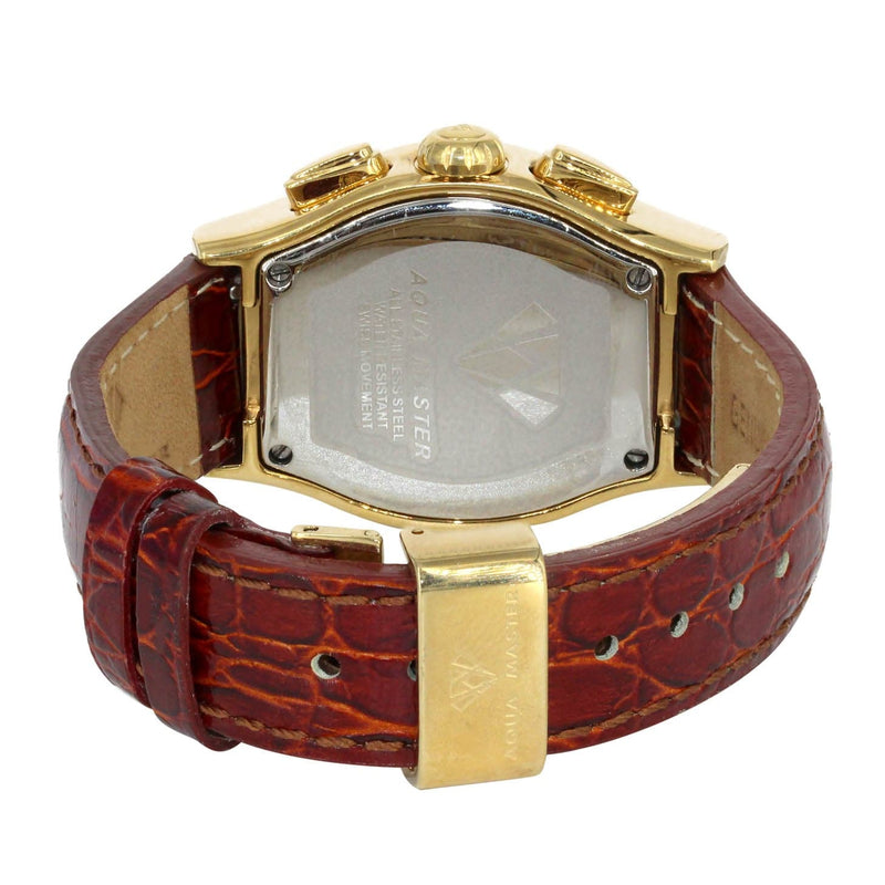 Mens Yellow Gold Tone Diamond Watch | Appx. 1.25 Carats