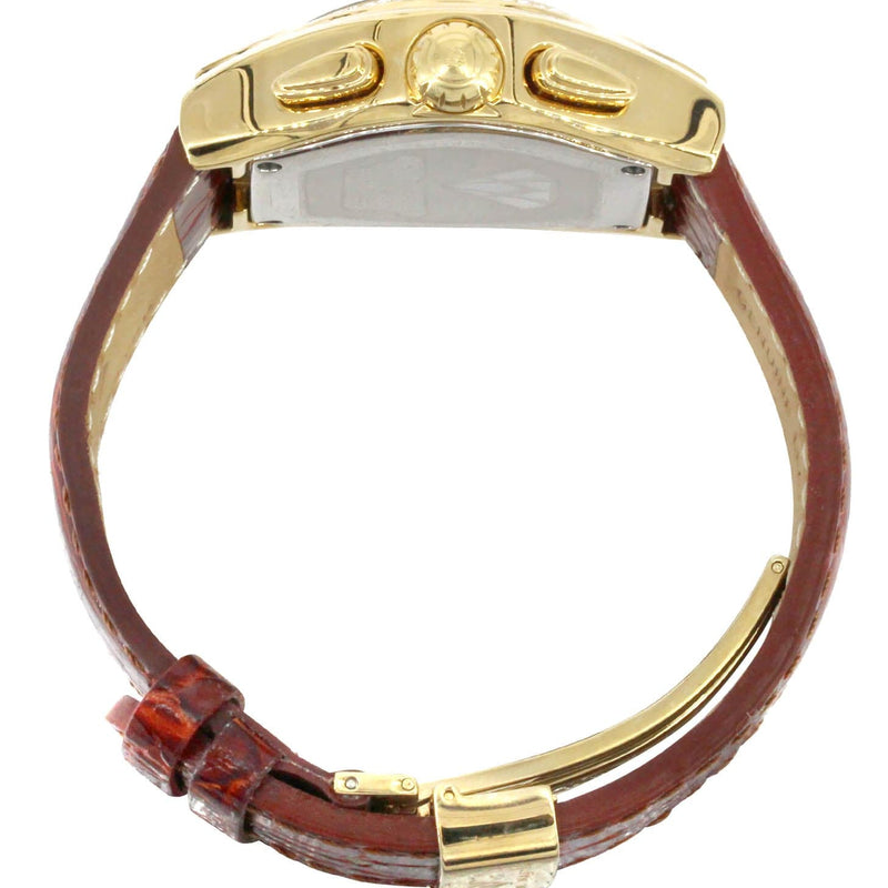 Mens Yellow Gold Tone Diamond Watch | Appx. 1.25 Carats