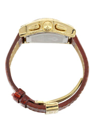 Mens Yellow Gold Tone Diamond Watch | Appx. 1.25 Carats