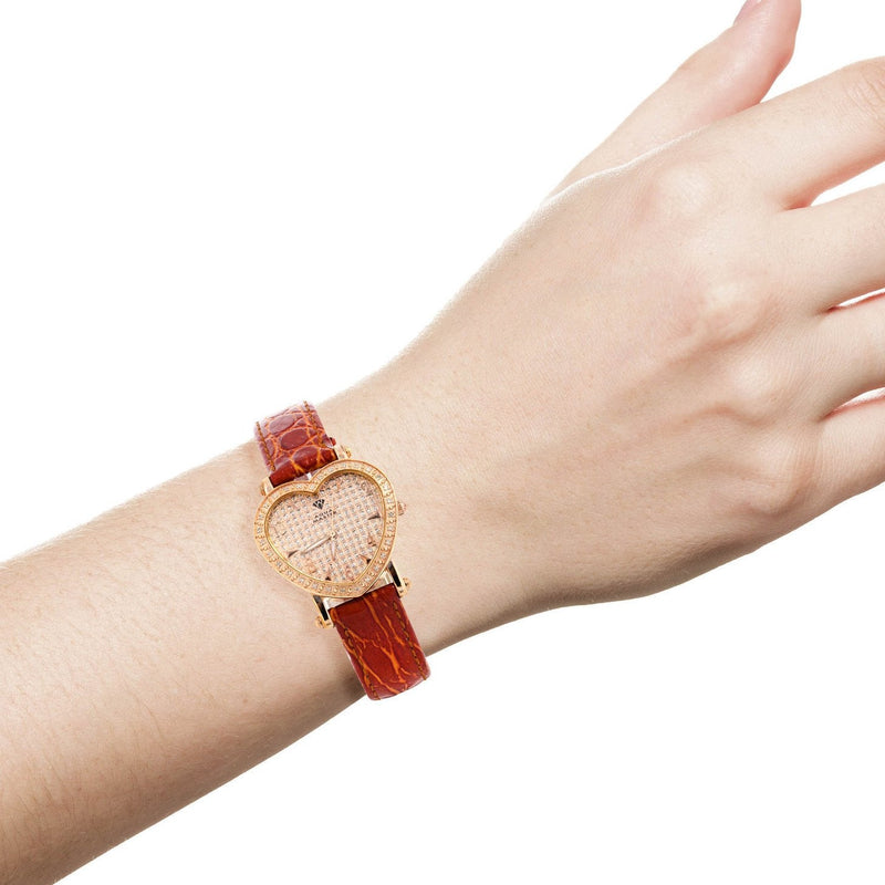 Womens Rose Gold Tone Diamond Watch | Appx 0.5 Carats