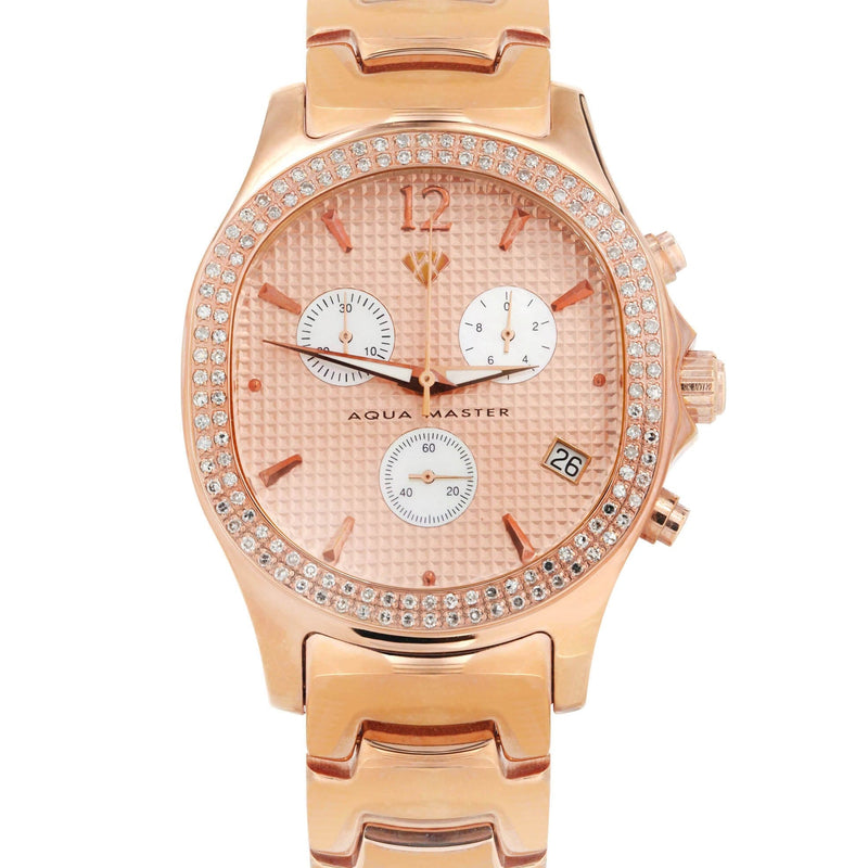 Mens Yellow Rose Tone Diamond Watch | Appx. 1.5 Carats