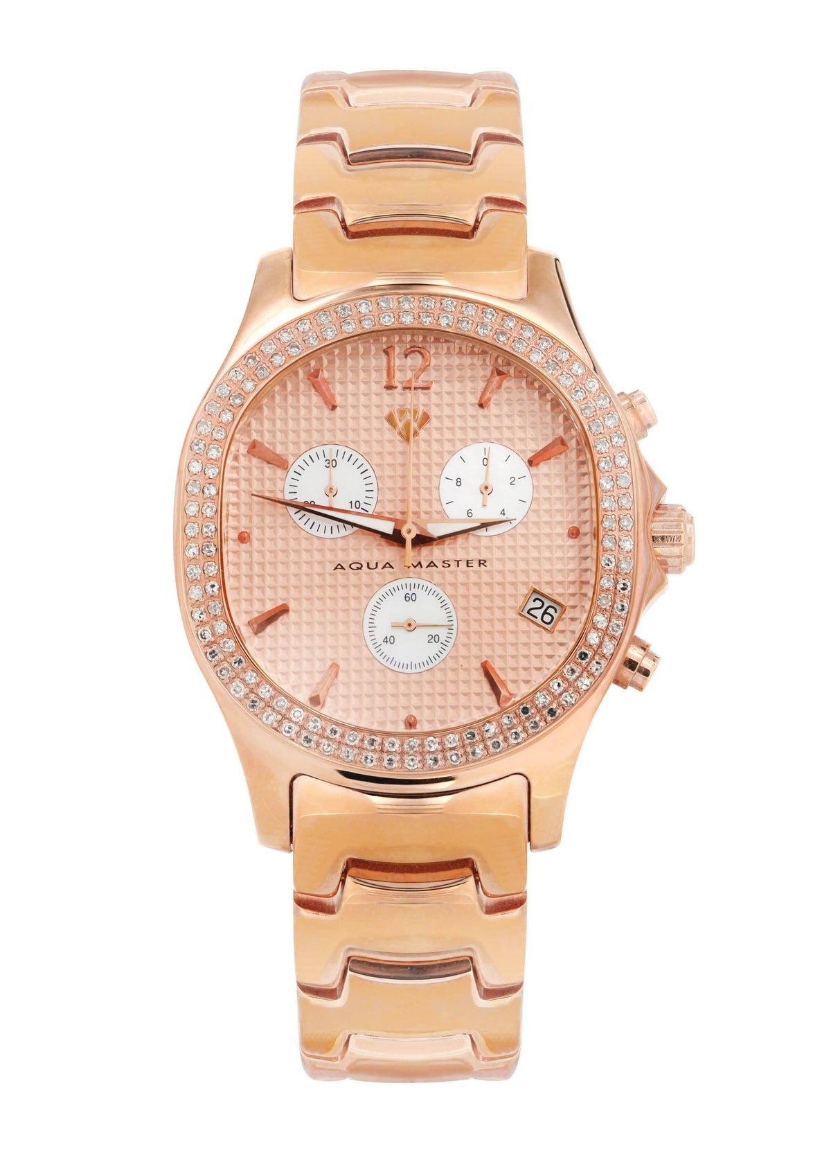 Mens Yellow Rose Tone Diamond Watch | Appx. 1.5 Carats
