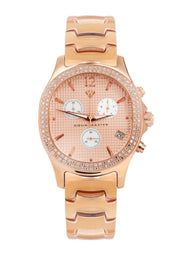 Mens Yellow Rose Tone Diamond Watch | Appx. 1.5 Carats