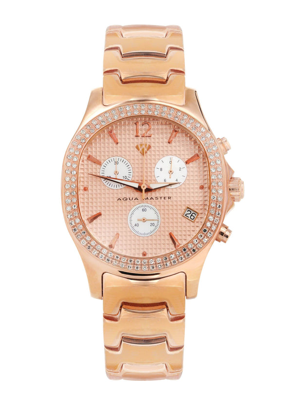Mens Yellow Rose Tone Diamond Watch | Appx. 1.5 Carats
