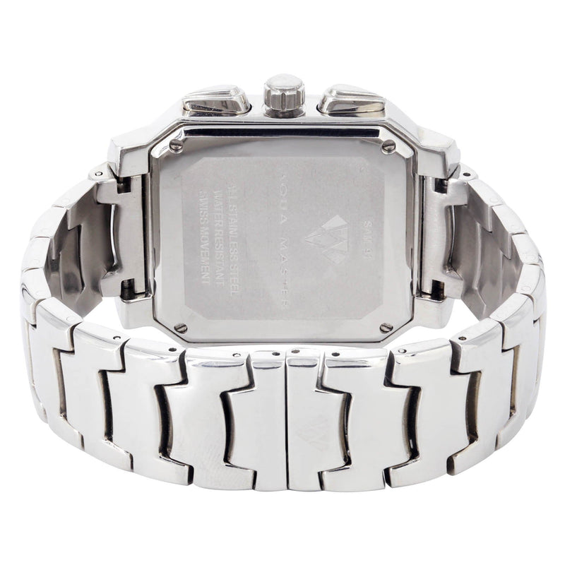 Mens White Gold Tone Diamond Watch | Appx. 2 Carats