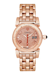 Womens Rose Gold Tone Diamond Watch | Appx 0.6 Carats