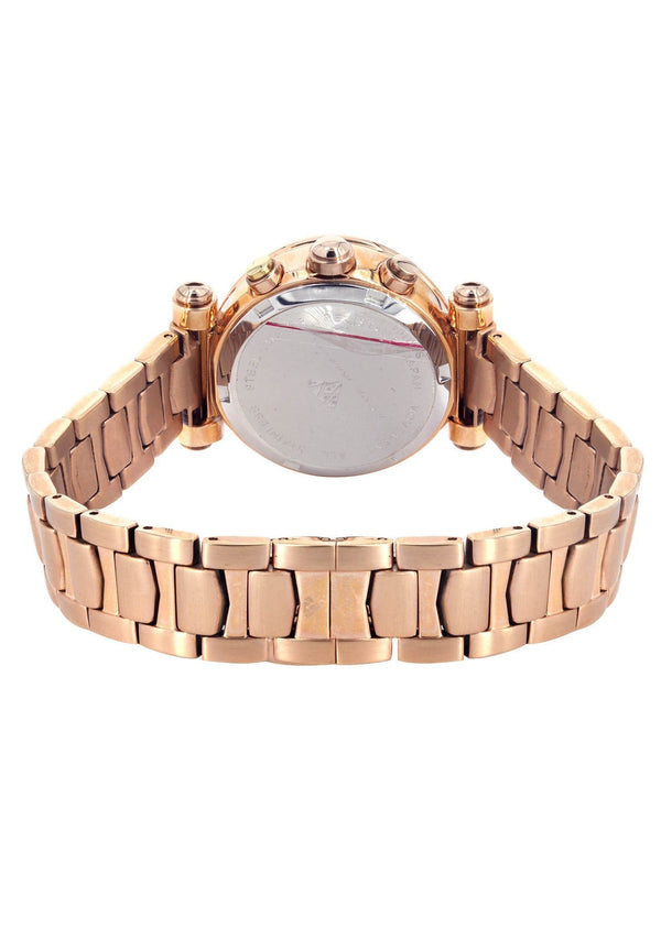 Womens Rose Gold Tone Diamond Watch | Appx 0.85 Carats