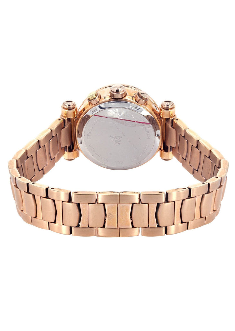 Womens Rose Gold Tone Diamond Watch | Appx 0.85 Carats