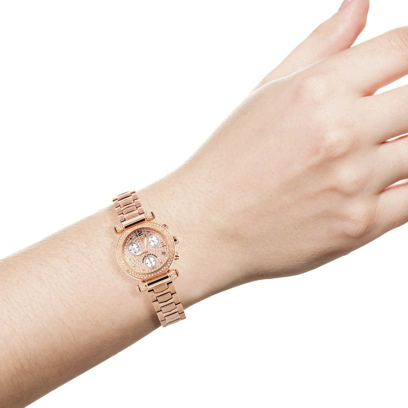 Womens Rose Gold Tone Diamond Watch | Appx 0.85 Carats