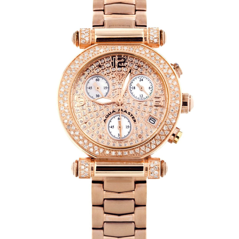 Womens Rose Gold Tone Diamond Watch | Appx 0.85 Carats
