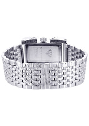 Mens White Gold Tone Diamond Watch | Appx. 2.75 Carats